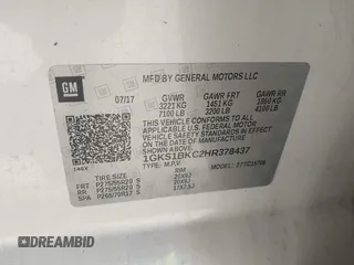 2017 GMC Yukon SLT z VIN 1GKS1BKC2HR378437, wystawiony jako IAAI lot #41923260 z przebiegiem 127 356 mil mil oraz . Historia ofert i sprzedaży dostępna na DreamBid. Obrazek 9.