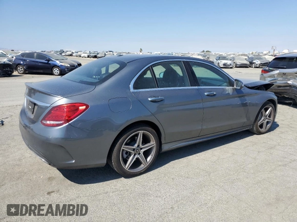 2018 Mercedes-Benz C 300 with VIN 55SWF4JB3JU280093, listed as a Copart auction lot 64334245 with 65,251 mi miles and Salvage title. Bid and sale history available at DreamBid. Image 3.