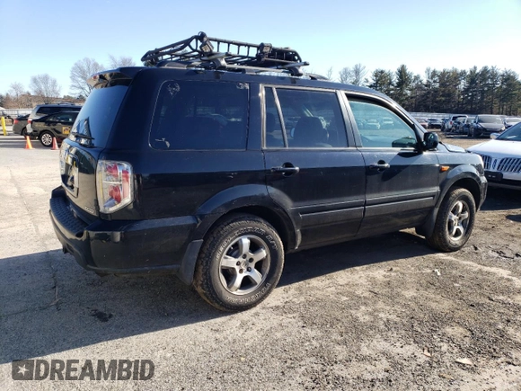 2006 Honda Pilot EX-L with VIN 5FNYF18726B019216, listed as a Copart auction lot 45735795 with 219,600 mi miles and Clean Title. Bid and sale history available at DreamBid. Image 3.