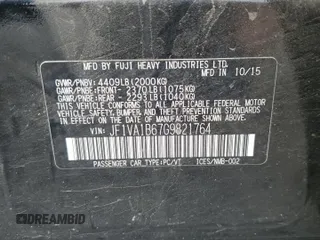 2016 Subaru WRX z VIN JF1VA1B67G9821764, wystawiony jako Copart lot #60619225 z przebiegiem 127 925 mil mil oraz Szkoda całkowita • Salvage title. Historia ofert i sprzedaży dostępna na DreamBid. Obrazek 13.