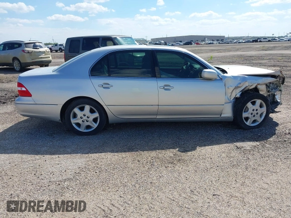 2005 Lexus LS 430 with VIN JTHBN36F955001986, listed as a IAAI auction lot 34319638 with 102,516 mi miles. Bid and sale history available at carsss.com. Image 13.