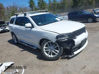 2021 Dodge Durango GT z VIN 1C4RDJDG7MC523576, wystawiony jako IAAI lot #42084741 z przebiegiem 19 218 mil mil oraz . Historia ofert i sprzedaży dostępna na DreamBid. Obrazek 1.