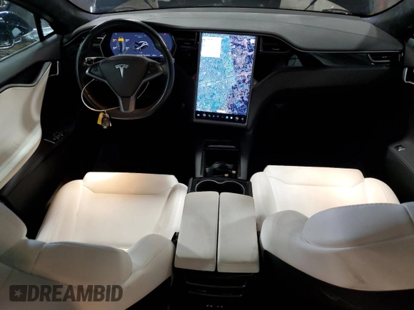 2019 Tesla Model S 75D z VIN 5YJSA1E25KF310915, wystawiony jako Copart lot #58130705 z przebiegiem 61 330 mil mil oraz Szkoda całkowita • Salvage title. Historia ofert i sprzedaży dostępna na DreamBid. Obrazek 8.