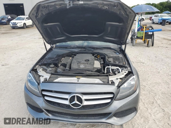 2017 Mercedes-Benz C C 300 with VIN 55SWF4JB9HU210401, listed as a Copart auction lot 54155075 with 29,550 mi miles and Salvage Title. Bid and sale history available at carsss.com. Image 12.