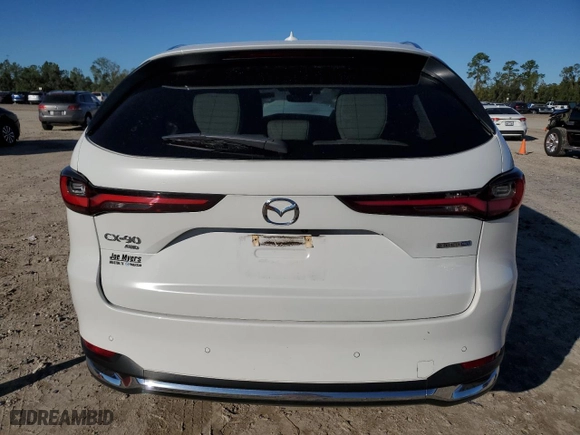2024 Mazda CX-90 PHEV Premium Plus with VIN JM3KKEHA0R1100563, listed as a Copart auction lot 81279204 with NaN miles and Salvage Title. Bid and sale history available at carsss.com. Image 6.