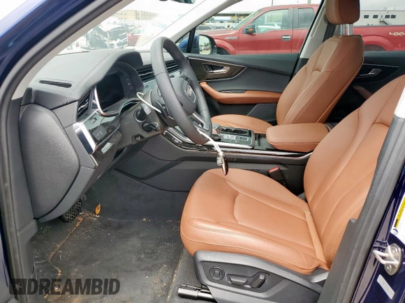2023 Audi Q7 Premium with VIN WA1ACBF76PD006622, listed as a Copart auction lot 54844615 with 17,101 mi miles and Salvage title. Bid and sale history available at DreamBid. Image 7.