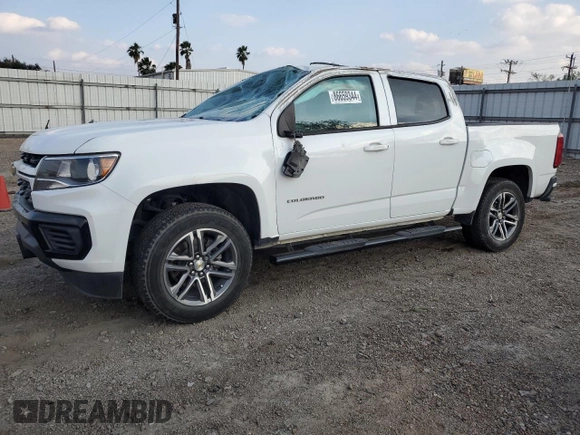 2022 Chevrolet Colorado 2WD Work Truck with VIN 1GCGSBEA0N1300502, listed as a Copart auction lot 86659344 with 26,473 mi miles and Salvage title. Bid and sale history available at DreamBid. Image 1.