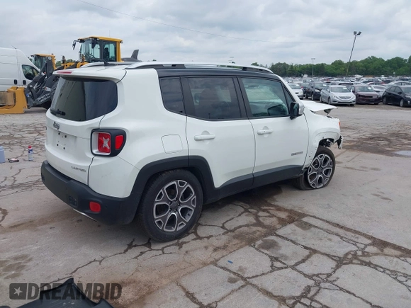 2017 Jeep Renegade Limited с VIN ZACCJBDB3HPG60590, выставлен на аукционе IAAI как лот 42521527 с пробегом 79 455 миль миль и . История ставок и продаж доступна на DreamBid. Изображение 4.