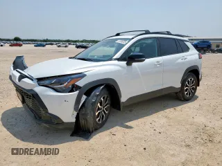 2025 Toyota Corolla Cross Hybrid S with VIN 7MUFBABG3SV077116, listed as a Copart auction lot 57056335 with 139 mi miles and Salvage title. Bid and sale history available at DreamBid. Image 1.