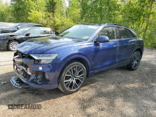 2019 Audi Q8 Prestige with VIN WA1FVAF11KD042250, listed as a Copart auction lot 60295425 with 165,420 mi miles and Salvage title. Bid and sale history available at DreamBid. Image 1.