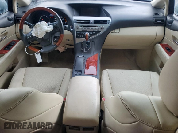 2012 Lexus RX 450h with VIN JTJBC1BA7C2428049, listed as a Copart auction lot 60290195 with 242,822 mi miles and Salvage title. Bid and sale history available at DreamBid. Image 8.