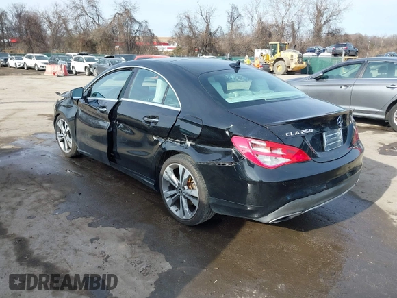 2019 Mercedes-Benz CLA 250 with VIN WDDSJ4GB7KN707306, listed as a IAAI auction lot 41435146 with 56,730 mi miles and . Bid and sale history available at DreamBid. Image 3.