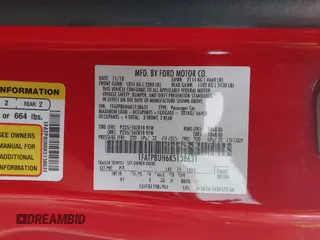2019 Ford Mustang EcoBoost с VIN 1FATP8UH6K5138631, выставлен на аукционе IAAI как лот 42117817 с пробегом 68 630 миль миль и . История ставок и продаж доступна на DreamBid. Изображение 9.