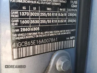 2006 Mercedes-Benz R 3.5L with VIN 4JGCB65E16A007861, listed as a Copart auction lot 74063004 with 114,440 mi miles and Clean Title. Bid and sale history available at carsss.com. Image 13.