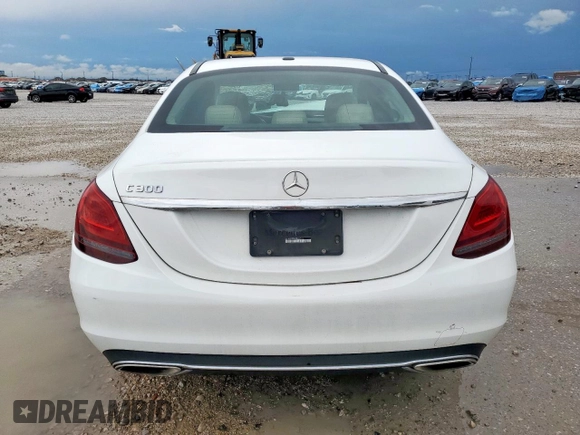 2021 Mercedes-Benz C 300 with VIN W1KWF8DB6MR647917, listed as a Copart auction lot 53898885 with 34,010 mi miles and Salvage title. Bid and sale history available at DreamBid. Image 6.