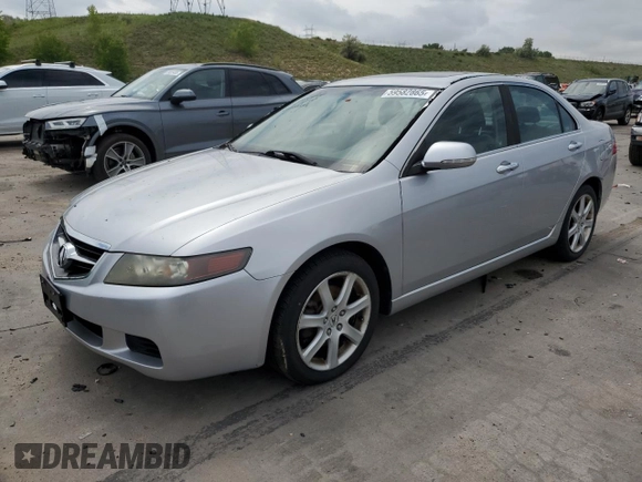 2004 Acura TSX z VIN JH4CL968X4C034102, wystawiony jako Copart lot #59582865 z przebiegiem 94 782 mil mil oraz Czysty tytuł • Clean title. Historia ofert i sprzedaży dostępna na DreamBid. Obrazek 1.
