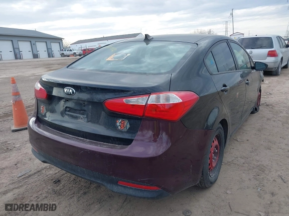 2016 Kia Forte LX with VIN KNAFK4A66G5550487, listed as a IAAI auction lot 41709092 with 139,609 mi miles. Bid and sale history available at carsss.com. Image 4.