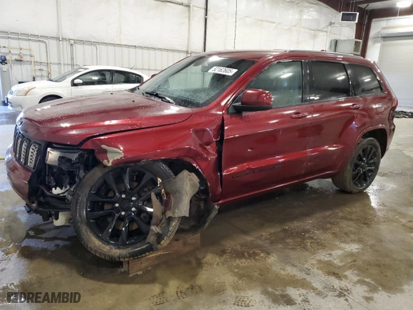 2021 Jeep Grand Cherokee Laredo X with VIN 1C4RJFAG4MC676572, listed as a Copart auction lot 52162605 with 112,437 mi miles and Salvage Title. Bid and sale history available at carsss.com. Image 1.