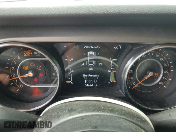 2021 Jeep Wrangler Unlimited Willys z VIN 1C4HJXDN3MW731183, wystawiony jako Copart lot #56769575 z przebiegiem 34 624 mil mil oraz Szkoda całkowita • Salvage title. Historia ofert i sprzedaży dostępna na DreamBid. Obrazek 9.