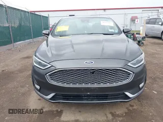 2019 Ford Fusion Titanium with VIN 3FA6P0K9XKR259556, listed as a IAAI auction lot 41823997 with 132,071 mi miles. Bid and sale history available at carsss.com. Image 12.