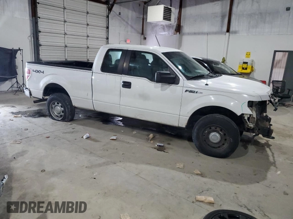 2011 Ford F-150 XL with VIN 1FTFX1EF0BFC01874, listed as a Copart auction lot 89349055 with 153,633 mi miles and Salvage Title. Bid and sale history available at carsss.com. Image 4.