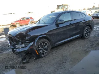 2024 BMW X4 M40i z VIN 5UX43DT02R9W67459, wystawiony jako Copart lot #46603255 z przebiegiem Nie podano mil oraz Szkoda całkowita • Salvage title. Historia ofert i sprzedaży dostępna na DreamBid. Obrazek 1.