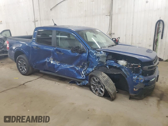 2024 Ford Maverick XLT with VIN 3FTTW8J90RRB50324, listed as a Copart auction lot 56813305 with 9,586 mi miles and Salvage title. Bid and sale history available at DreamBid. Image 4.