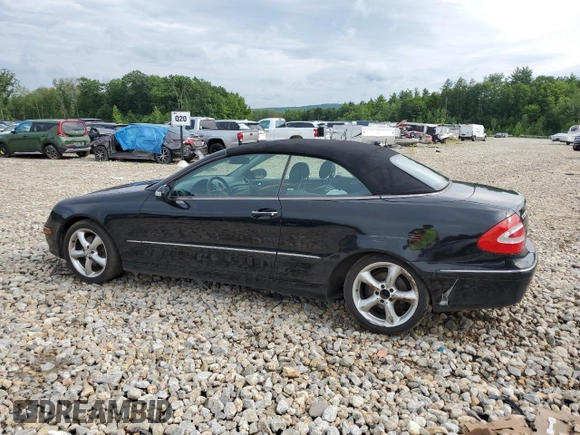 2005 Mercedes-Benz CLK 320 with VIN WDBTK65GX5T042891, listed as a Copart auction lot 60829694 with 189,085 mi miles and Salvage Title. Bid and sale history available at DreamBid. Image 2.