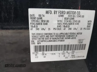 2016 Ford Edge SEL z VIN 2FMPK3J88GBC31800, wystawiony jako IAAI lot #41792533 z przebiegiem 156 379 mil mil oraz . Historia ofert i sprzedaży dostępna na DreamBid. Obrazek 9.