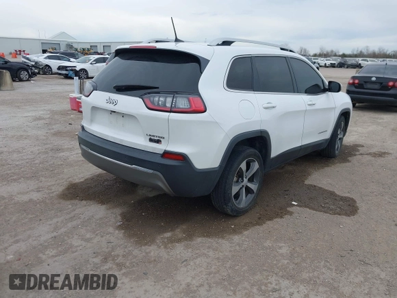 2019 Jeep Cherokee Limited with VIN 1C4PJLDB4KD346296, listed as a IAAI auction lot 41364345 with 171,855 mi miles and . Bid and sale history available at DreamBid. Image 4.