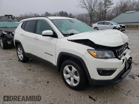 2021 Jeep Compass Altitude with VIN 3C4NJDBB7MT503266, listed as a Copart auction lot 51506075 with 77,524 mi miles and Salvage title. Bid and sale history available at DreamBid. Image 4.