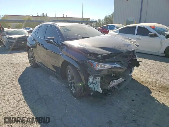 2022 Lexus UX 250h F Sport with VIN JTHE9JBH8N2055567, listed as a Copart auction lot 80708554 with 34,161 mi miles and Salvage Title. Bid and sale history available at DreamBid. Image 11.