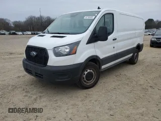 2023 Ford Transit Cargo with VIN 1FTYE1Y88PKB74921, listed as a Copart auction lot 44746485 with 52,376 mi miles and Salvage Title. Bid and sale history available at carsss.com. Image 1.