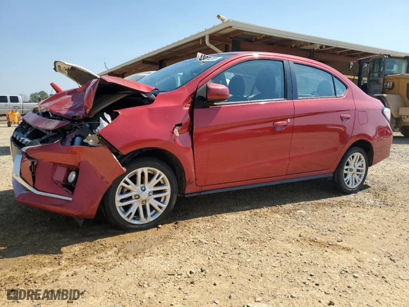 2022 Mitsubishi Mirage G4 ES with VIN ML32FUFJ1NHF06613, listed as a Copart auction lot 48594085 with 24,630 mi miles and Salvage Title. Bid and sale history available at carsss.com. Image 1.
