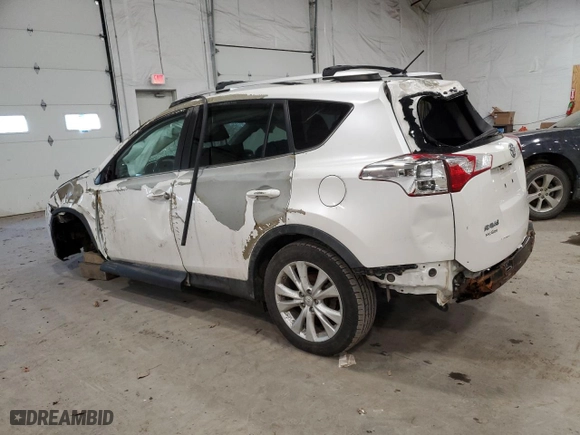 2014 Toyota RAV4 Limited with VIN 2T3DFREV1EW206987, listed as a Copart auction lot 54380345 with 0 mi miles and Non Repairable. Bid and sale history available at carsss.com. Image 2.