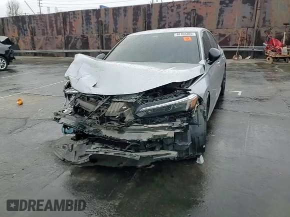 2022 Honda Civic Sedan Sport with VIN 2HGFE2F59NH505520, listed as a Copart auction lot 48165305 with 0 mi miles and Salvage Title. Bid and sale history available at carsss.com. Image 10.
