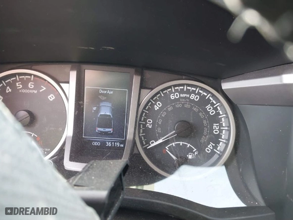 2019 Toyota Tacoma 4WD SR with VIN 3TMCZ5AN6KM284101, listed as a IAAI auction lot 41099466 with 36,119 mi miles. Bid and sale history available at carsss.com. Image 15.