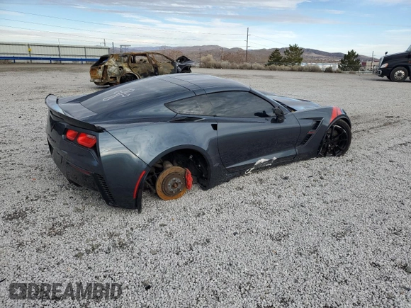2019 Chevrolet Corvette Grand Sport 1LT with VIN 1G1YW2D77K5112524, listed as a Copart auction lot 86194904 with 33,679 mi miles and Salvage title. Bid and sale history available at DreamBid. Image 3.
