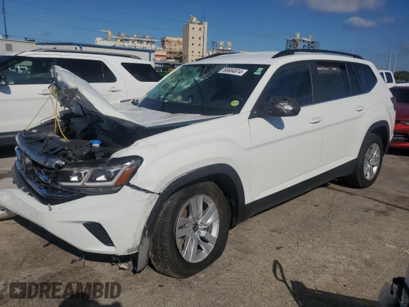 2021 Volkswagen Atlas S с VIN 1V2AP2CA4MC538199, выставлен на аукционе Copart как лот 80684614 с пробегом 40 725 миль миль и Списание • Salvage title. История ставок и продаж доступна на DreamBid. Изображение 1.