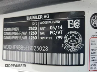 2014 Mercedes-Benz E 550 Sport with VIN WDDHF9BB5EB025028, listed as a Copart auction lot 44512805 with 209,429 mi miles and Clean Title. Bid and sale history available at DreamBid. Image 12.