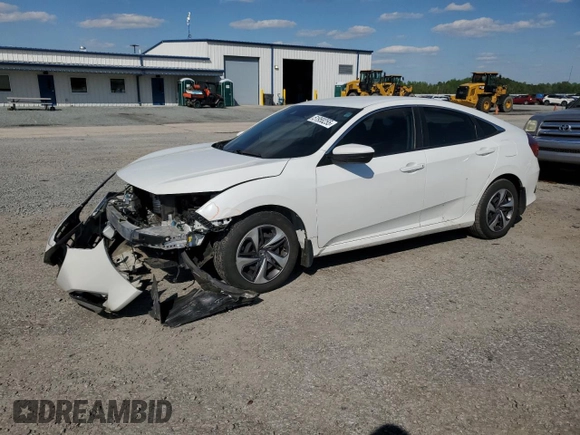 2019 Honda Civic LX with VIN 19XFC2F63KE012498, listed as a Copart auction lot 51958255 with 115,419 mi miles and Salvage Title. Bid and sale history available at DreamBid. Image 1.