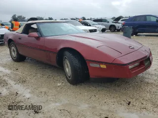 1987 Chevrolet Corvette with VIN 1G1YY3181H5121760, listed as a Copart auction lot 74564344 with 0 mi miles and Salvage Title. Bid and sale history available at carsss.com. Image 4.