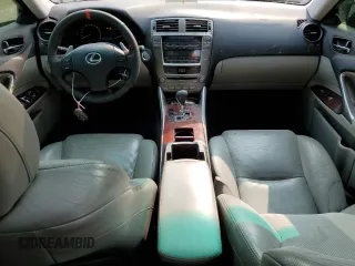 2006 Lexus IS 250 with VIN JTHCK262462000686, listed as a Copart auction lot 58947525 with 341,236 mi miles and Salvage title. Bid and sale history available at DreamBid. Image 8.