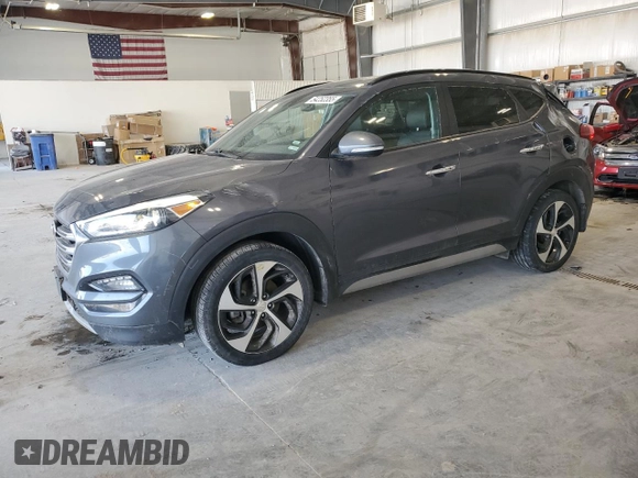 2017 Hyundai Tucson Sport with VIN KM8J3CA20HU594697, listed as a Copart auction lot 54252355 with 98,696 mi miles and Salvage Title. Bid and sale history available at DreamBid. Image 1.
