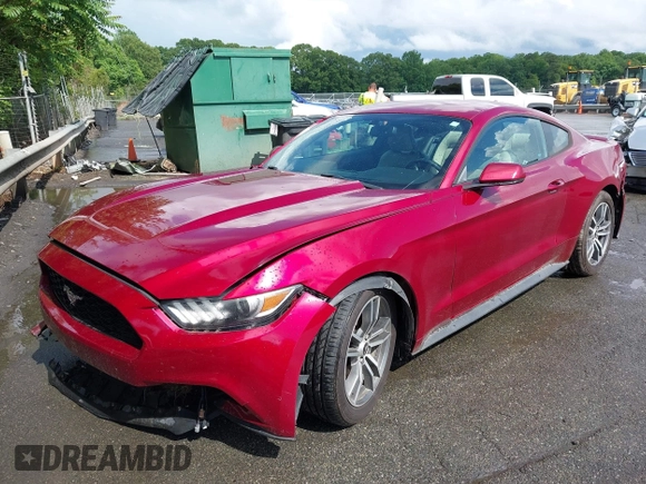 2017 Ford Mustang EcoBoost z VIN 1FA6P8TH7H5295141, wystawiony jako IAAI lot #42257611 z przebiegiem 66 490 mil mil oraz . Historia ofert i sprzedaży dostępna na DreamBid. Obrazek 2.