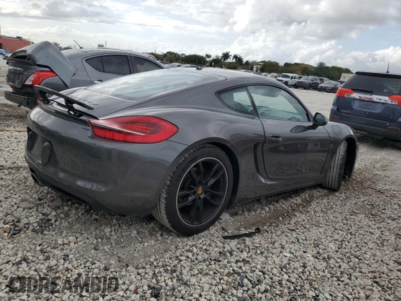 2015 Porsche Cayman with VIN WP0AA2A89FK163969, listed as a Copart auction lot 52825275 with 118,675 mi miles and Salvage Title. Bid and sale history available at DreamBid. Image 3.