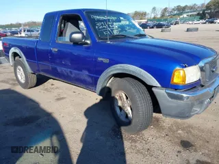 2004 Ford Ranger XL Fleet with VIN 1FTZR45E64PB01825, listed as a IAAI auction lot 41626558 with 219,215 mi miles. Bid and sale history available at carsss.com. Image 1.