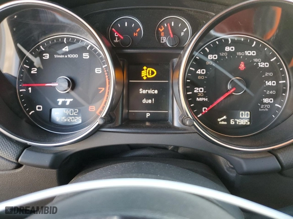 2013 Audi TT 2.0T Premium Plus with VIN TRUBFAFK3D1006077, listed as a Copart auction lot 88805475 with 67,985 mi miles and Salvage Title. Bid and sale history available at carsss.com. Image 9.