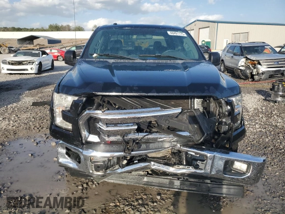2017 Ford F-150 XL with VIN 1FTEW1CG9HFB34923, listed as a Copart auction lot 48491175 with 163,050 mi miles and Salvage Title. Bid and sale history available at DreamBid. Image 5.