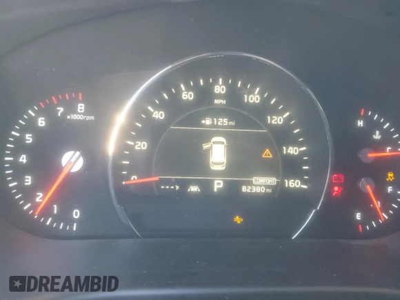 2019 Kia Sorento EX with VIN 5XYPH4A57KG554822, listed as a Copart auction lot 88598805 with 82,380 mi miles and Salvage Title. Bid and sale history available at DreamBid. Image 9.